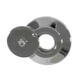 Klapka wewnętrzna wizjera 16mm chrom połysk szyld 45mm mod. 2