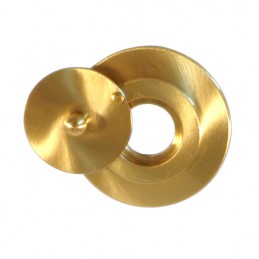 Klapka wewnętrzna wizjera 16mm mosiądzowana szyld 45mm mod. 2