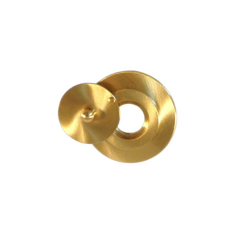 Klapka wewnętrzna wizjera 16mm mosiądzowana szyld 45mm mod. 2