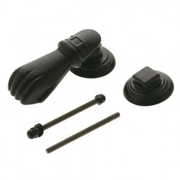 Kołatka do drzwi 115x40mm czarna mod.4 kształt łapy