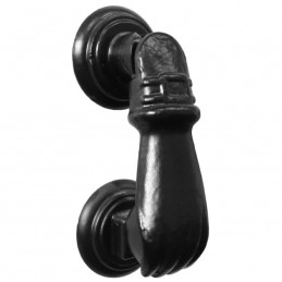 Kołatka do drzwi 115x40mm czarna mod.4 kształt łapy