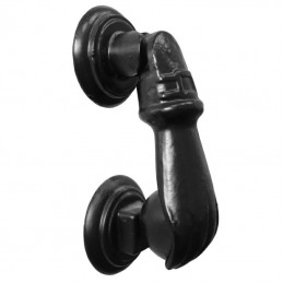 Kołatka do drzwi 115x40mm czarna mod.4 kształt łapy