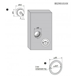 Komplet DUETTO  Act-Act 48mm 38-48 s chr