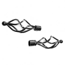 Końcówka karnisza fi.20mm czarna 170mm 2szt. mod.685