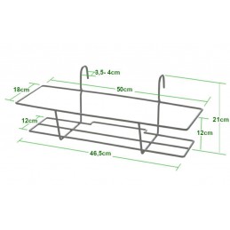 Kosz na kwiaty 33-50x16x12 prostoką