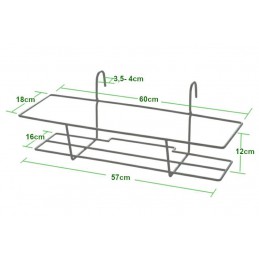Kosz na kwiaty 33-60x18x12 prostokątny