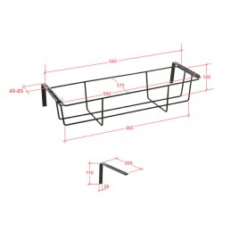 Kosz na kwiaty 34-50x16x12 pro. reg