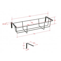 Kosz na kwiaty 34-80x16x12 regulowany