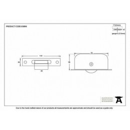 Kółko do sashy chrom polerowa. kwadr koń do 75 kg