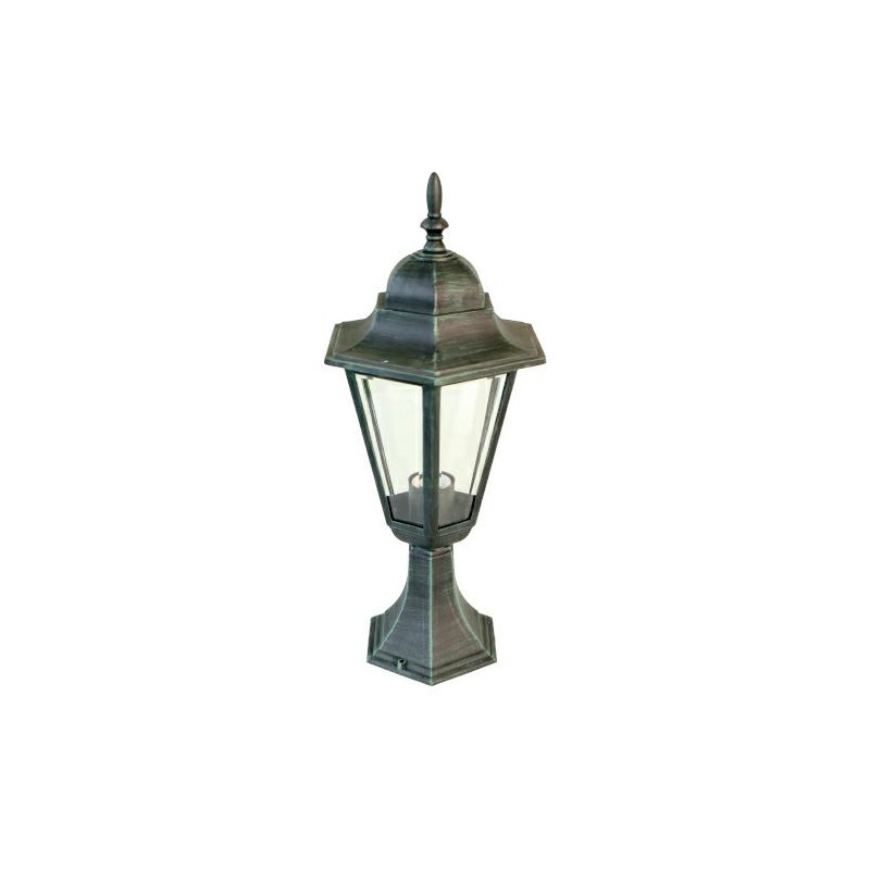 Lampa ogrodowa stojąca 470x250mm zieleń antyczna mod.3030