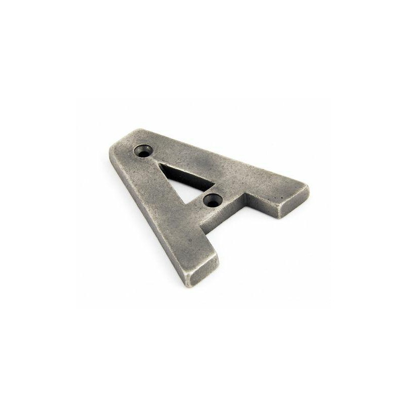 Litera "A" 78x8mm antyczna cyna