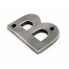 Litera "B" 78x8mm antyczna cyna
