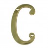 Litera "C"-5cm mosiężna lakierowana