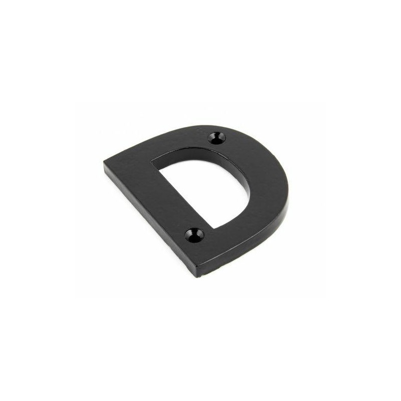 Litera "D" 78x8mm czarna