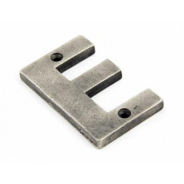 Litera "E" 78x8mm antyczna cyna