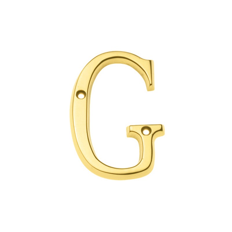 Litera "G"-5cm mosiężna lakierowana