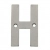 Litera H 10cm stal nierdzewna INOX - przykręcana