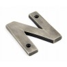 Litera "N" 78x8mm antyczna cyna