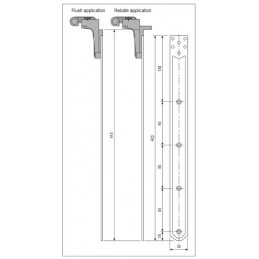 Łącznik Abaco 415x35 czarny AGB