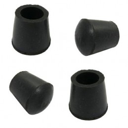 Nakładki meblowe do nóg 18mm gumowe czarne 4szt. mod.654 DIS
