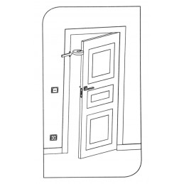 Nakładka piankowa na drzwi biała mod.CS512 Dis