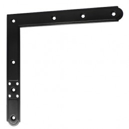 Narożnik 220x220mm czarny 150mm górny lewy / dolny prawy