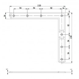 Narożnik 96 czarny górny prawy - dolny lewy mod.3092 AMIG