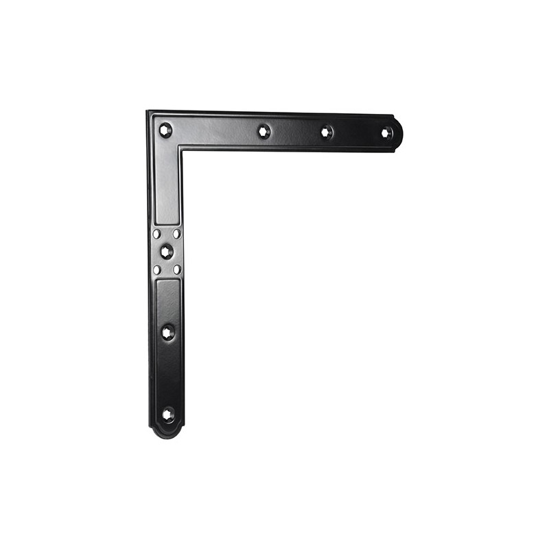 Narożnik 220x220mm czarny 96mm górny lewy / dolny prawy