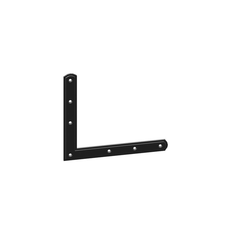 Narożnik okiennicy 220x220x28mm czarny mod. 3095 AMIG