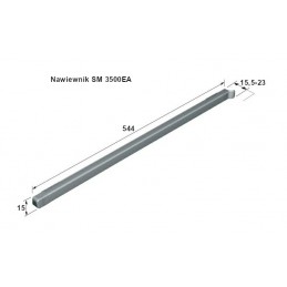 Nawiewnik aluminiowy  544mm biały 3500EA przykręcany mod. Trimvent SM