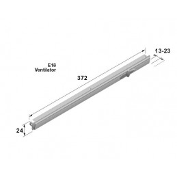 Nawiewnik plastikowy 372mm biały 4200EA wpuszczany Trimvent Select E18