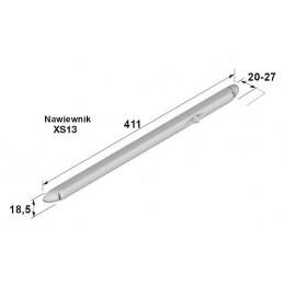 Nawiewnik plastikowy 411mm szary antracyt przykręcany 4400EA mod. XS13