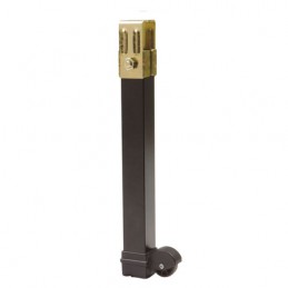 Noga meblowa z kółkiem wys.270mm kwadrat 30x30mm czarna mod.15