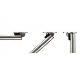 Noga do stołu / blatu składana wys. 71cm okrągła 50mm chrom mat mod.17