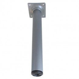 Noga 4-30x250 okrągła srebrna