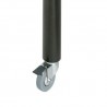 Noga z kółkiem do stołu / blatu wys. 87cm okrągła 60mm czarna mod. 7