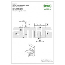 Komplet nóżek regulowanych kuchennych z zaczepami wys.135-160mm czarny
