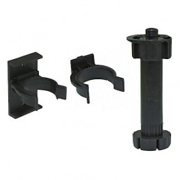 Komplet nóżek regulowanych z zaczepami wys.135-160mm czarny