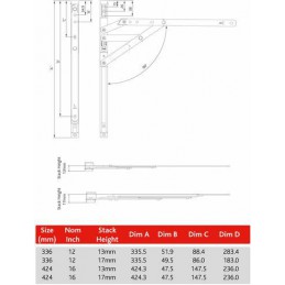 Nożyce zawiasowe Eagr EC 16" 424mm/13 S