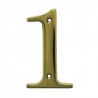 Cyfra 1 mosiężna 5cm przykręcana