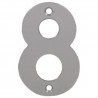 Cyfra 8 INOX 10cm przykręcana