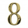 Numer 8 - 5cm mosiężny