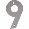 Cyfra 9 INOX 10cm przykręcana