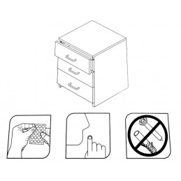 Kropelki, podkładki silikonowe 12x3mm transparentne 24szt mod.611 DIS