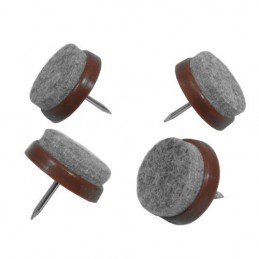 Podkładki filcowe wbijane śr. 29mm brąz/szary 4szt. mod.65 DIS