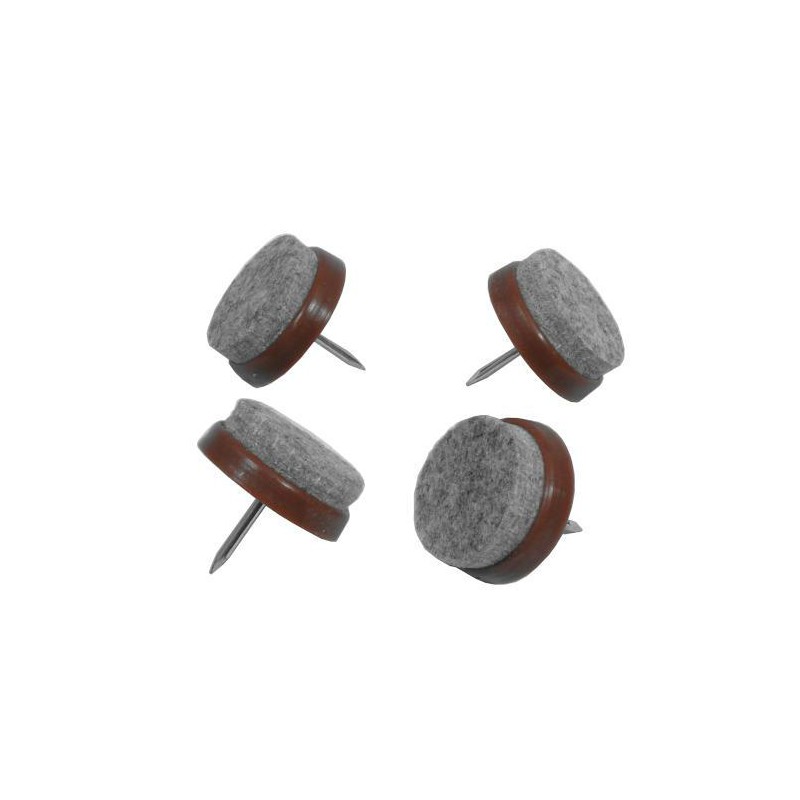 Podkładki filcowe wbijane śr. 29mm brąz/szary 4szt. mod.65 DIS