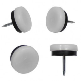 Podkładki meblowe wbijane 22mm białe 4szt mod.70 DIS