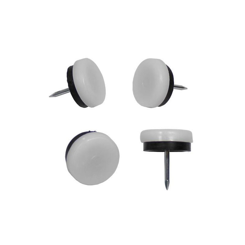 Podkładki meblowe wbijane 22mm białe 4szt mod.70 DIS