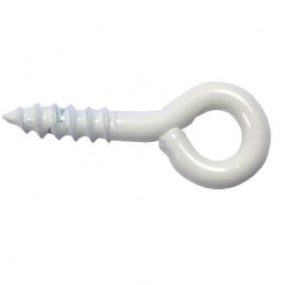 Haczyk wkręcany 4,5x42mm oczko 7,8mm biały IPA mod. 21363