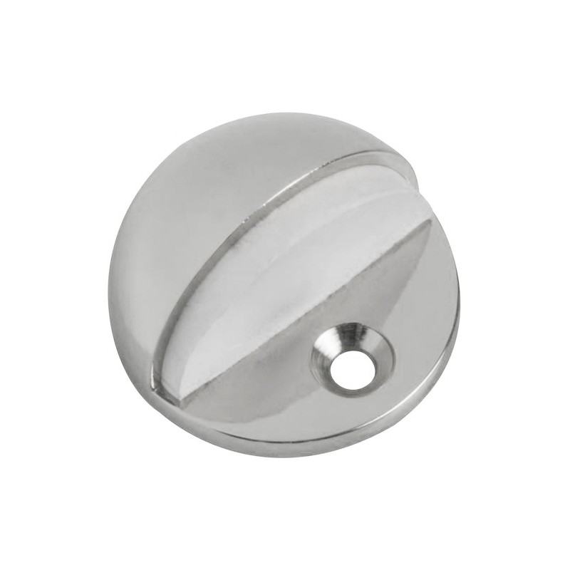 Odbój odbojnik podłogowy 45x26mm chrom / biały mod. 101